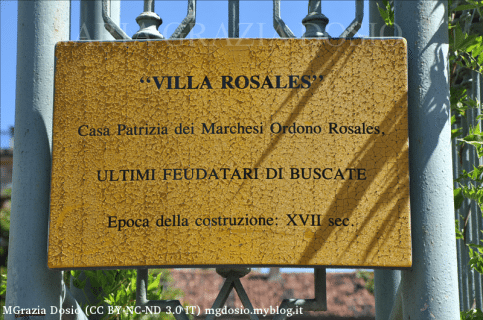 Targa di Villa Ordono De Rosales
